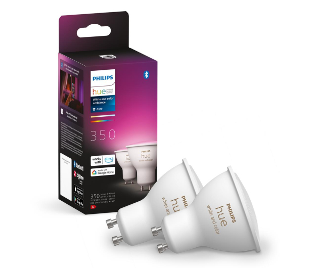 Philips Hue White and color ambiance Żarówka 2xGU10 - 696838 - zdjęcie